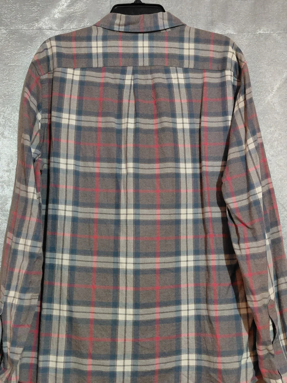 J.crew Men's Brushed Twill Slim Fit Plaid Button Down Shirt Grey SZ-XL